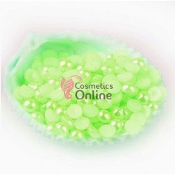 Perlute sidefate de unghii Green Fresh de 2,5mm - 600 bucati, Cod PPU043